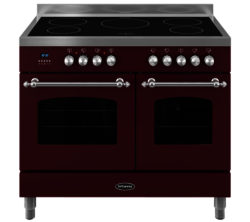 BRITANNIA  Fleet 100 RC10TIFLBUR Electric Range Cooker - Matte Burgundy & Stainless Steel